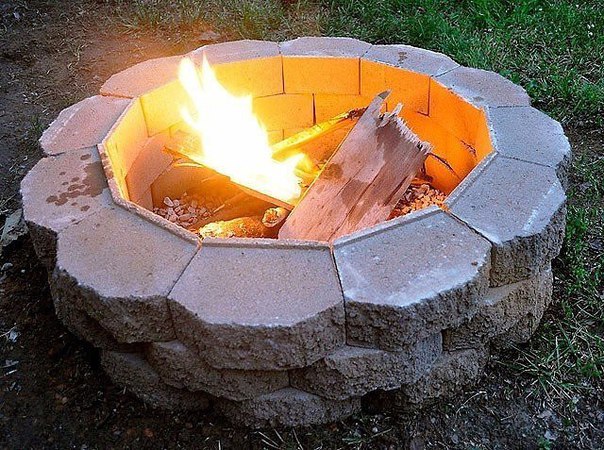 Как сделать кострище из кирпича Как сделать кострище из кирпича