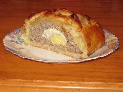 Мясной рулет в тесте по-домашнему Мясной рулет в тесте по-домашнему