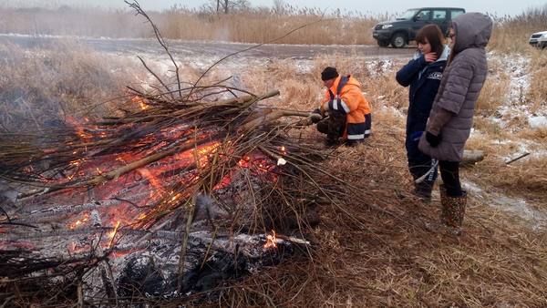 Дорожники изобличены в сжигании порубочных остатков на землях сельхозназначения