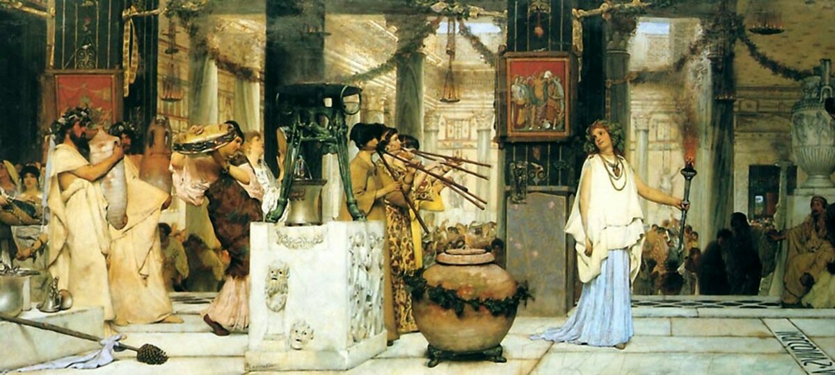 Лоуренс Альма-Тадема, "Древний праздник", 1871, Мельбурн, Национальная галерея Виктории