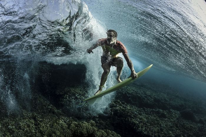 Third Place Winner, People: Under The Wave, Tavarua, Fiji