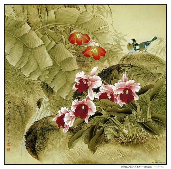 Душистая дымка цветов... Китайская художница Liang Yan Sheng