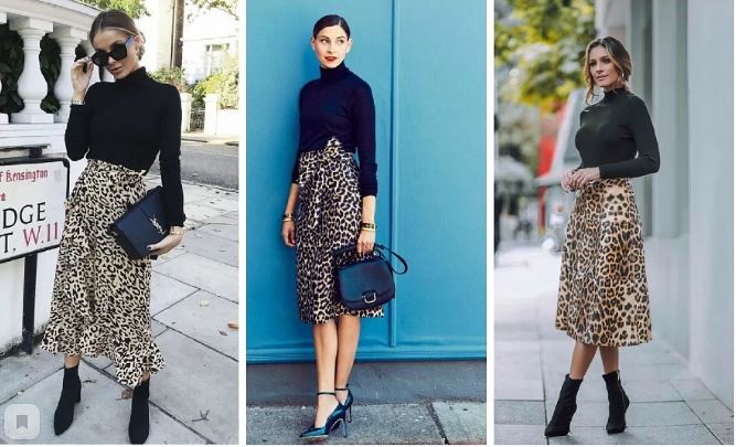 С чем носить леопардовую юбку?