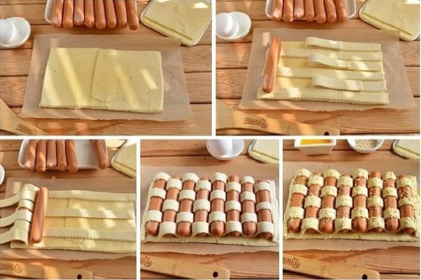 Сосиски в тесте – рецепты с фото, пошаговая инструкция