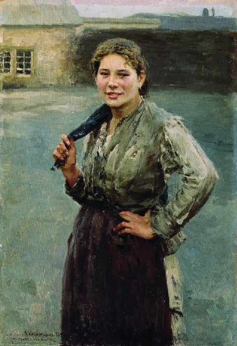 «Шахтерка». (1894 год). Автор: Николай Касаткин. «Шахтерка». (1894 год). Автор: Николай Касаткин.