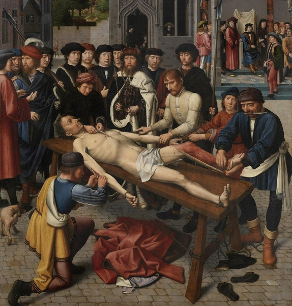 Герард Давид. «Сдирание кожи с продажного судьи» («Суд Камбиса»). 1498 | Источник: Wikimedia Commons