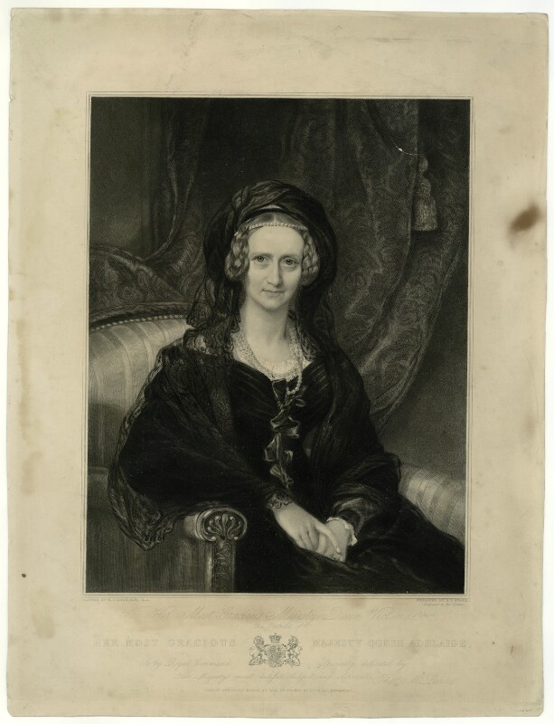 Queen Adelaide (Princess Adelaide of Saxe-Meiningen), by Henry Thomas Ryall, published by Thomas McLean, after Sir William Charles Ross, published 30 March 1841 - NPG D33558 - ÐÂ© National Portrait Gallery, London