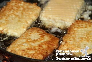 Рыбные шницели в вафельной корочке /// Я такое сочетание не встречал,необычно =)