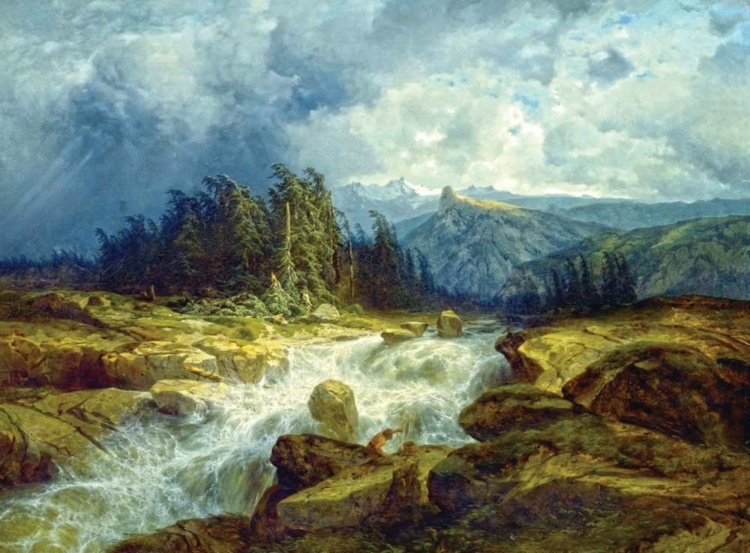 художник Alexandre Calame (Александр Калам) картины – 05