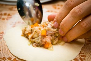 Манты с тыквой и мясом по-узбекски - фото шаг 5