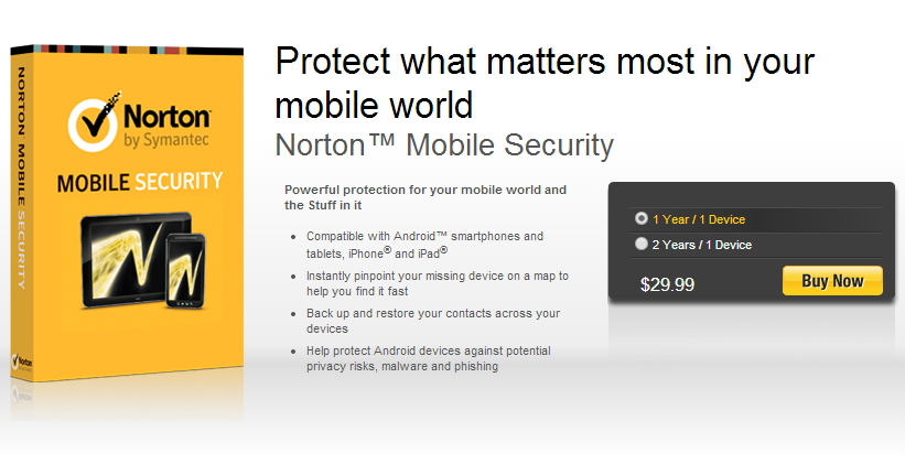 Norton Mobile Security на 1 год бесплатно