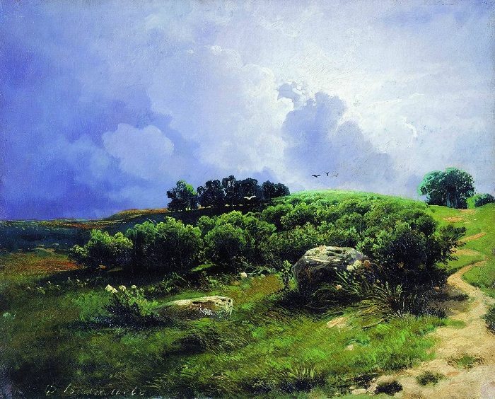 «Перед грозой». (1869 год). Автор: Федор Васильев. «Перед грозой». (1869 год). Автор: Федор Васильев.