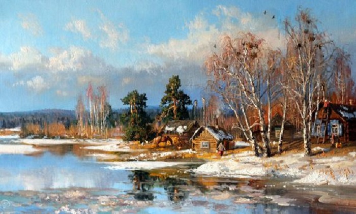 «Времена года. Весна. Март». Автор: Владимир Жданов. «Времена года. Весна. Март». Автор: Владимир Жданов.
