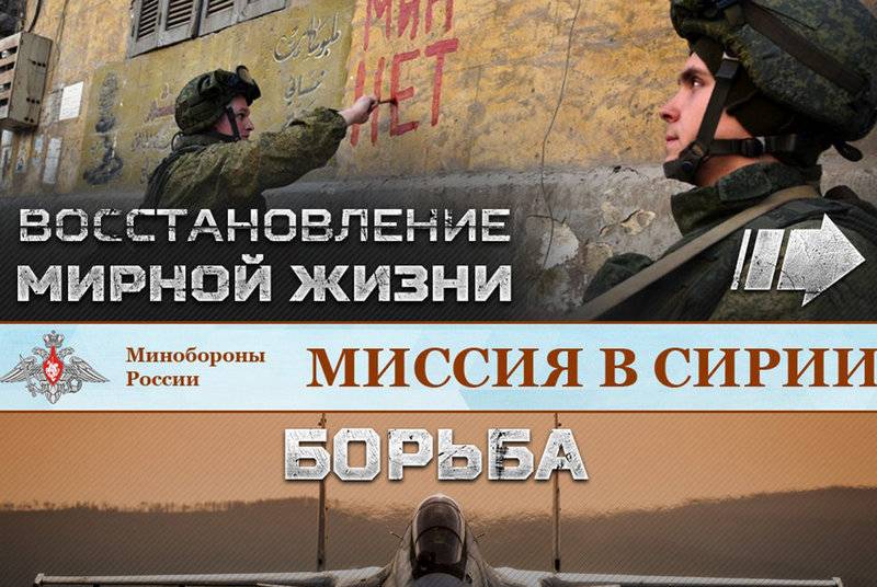 Минобороны открыло новый раздел, посвященный ВС России в Сирии