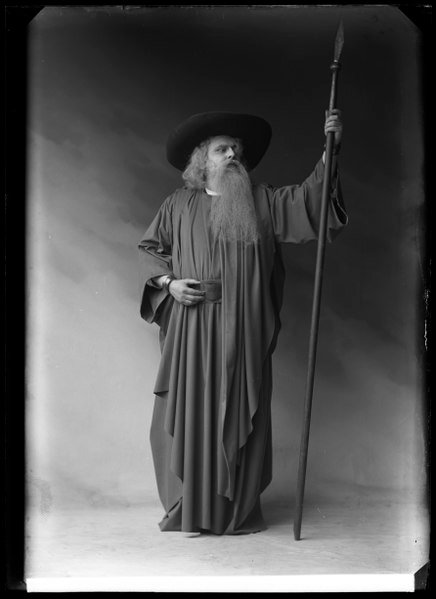 Åke Wallgren as Vandraren in "Siegfried", 1905