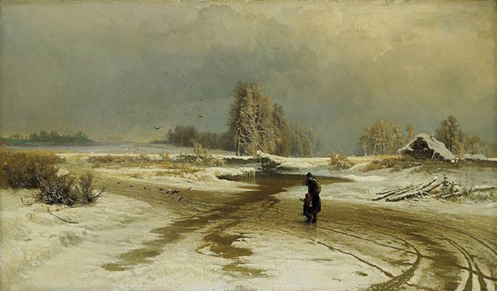 «Оттепель». (1871 год). Автор: Федор Васильев. «Оттепель». (1871 год). Автор: Федор Васильев.