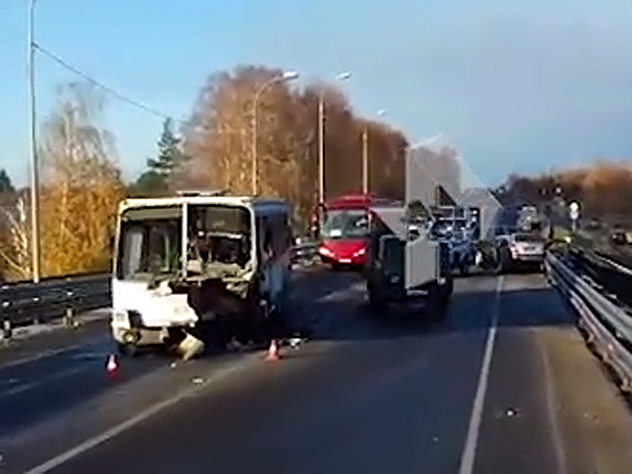 Появилось видео смертельного ДТП с легковушкой и автобусом под Нижним Новгородом