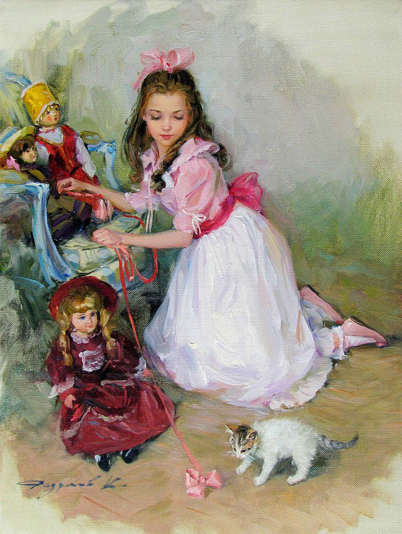 Детство в картинах Константина  Разумова