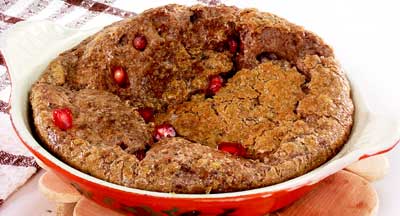 Яичница с орехами и гранатом