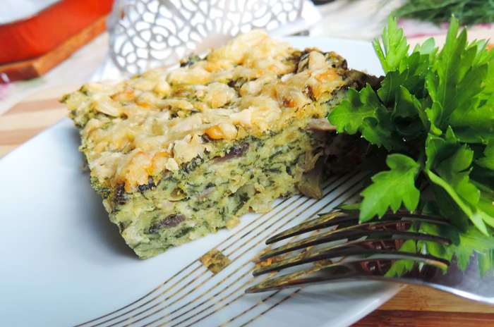 Запеканка со шпинатом и макаронами. \ Фото: povar.ru. 5 несладких запеканок, которые одобрят даже истинные гурманы