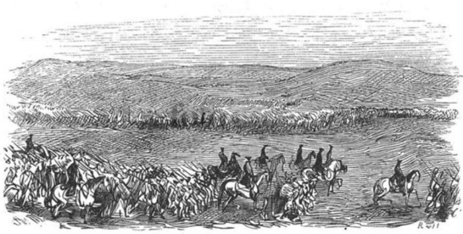 Армия Фридриха II на марше в Силезию. 