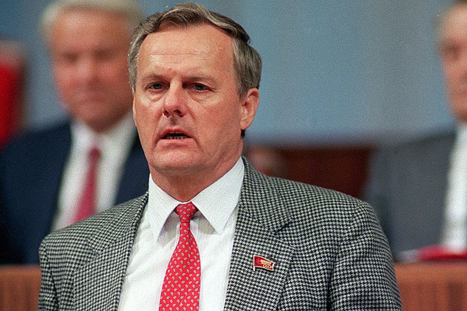 1991 год, Анатолий Собчак на Съезде народных депутатов СССР. ФОТО Анатолия Морковкина