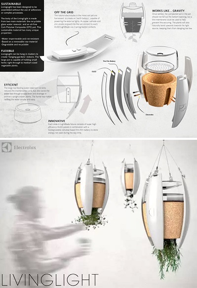 Living Light - цветочный вазон-светодиодная лампа от Michael Oechsle Living Light - цветочный вазон-светодиодная лампа от Michael Oechsle