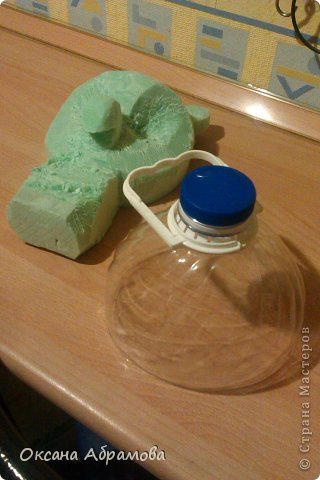 Мастер-класс Поделка изделие Моделирование МК ФИЛИН из пластиковых бутылок Бутылки пластиковые Материал бросовый Пенопласт Проволока фото 16