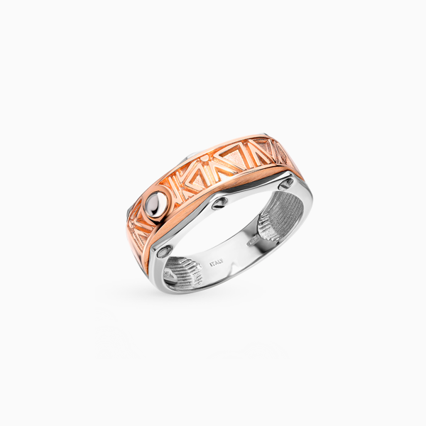 Кольцо SL, розовое золото 
