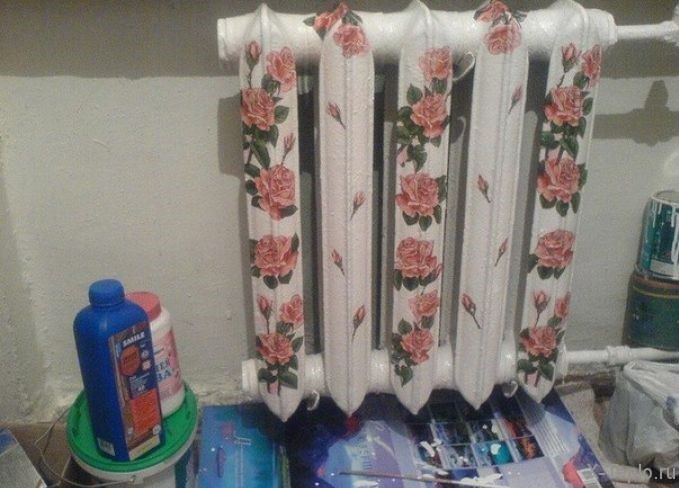 Картинки по запросу декупаж батарея