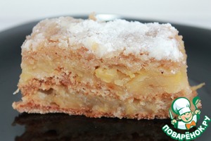 Рецепт: Венгерский насыпной яблочный пирог в мультиварке
