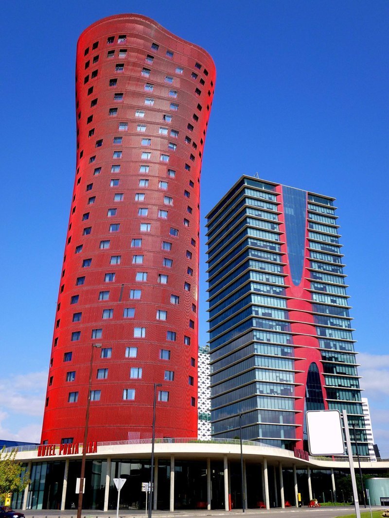 Отель Porta Fira, Барселона, Испания красота, небоскребы, самый-самый, строительство, удивительное, фантастика