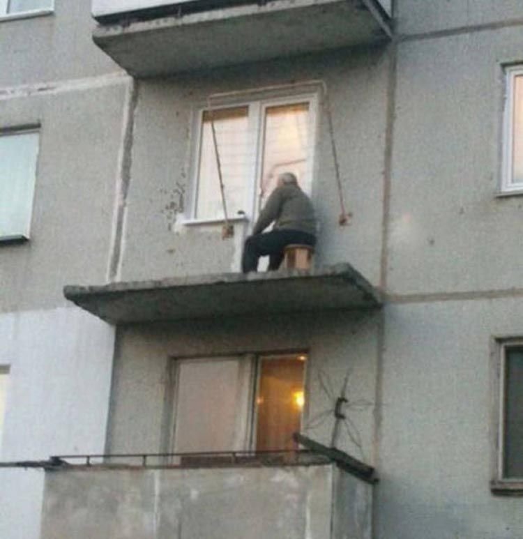 Балкон в стиле минимализм Балкон в стиле минимализм прикол, только в россии, умом россию не понять, юмор