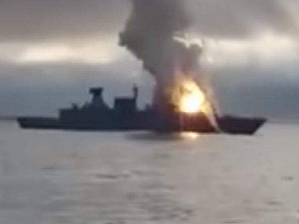 На корабле НАТО во время пуска взорвалась ракета На корабле НАТО во время пуска взорвалась ракета