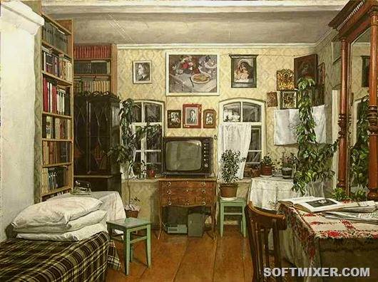 Интерьеры советских квартир в живописи