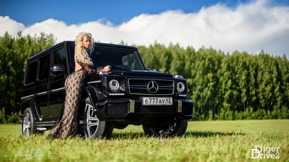 Автомобили  и девушки Мерседес-Бенц ( Tuning mercedes-benz g 63 amg 2014 )