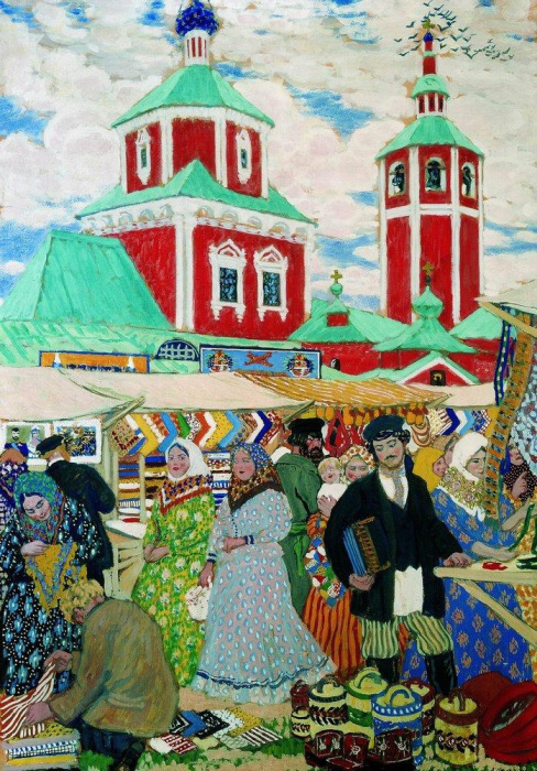Щедрые традиционные ярмарки на картинах известных русских художников