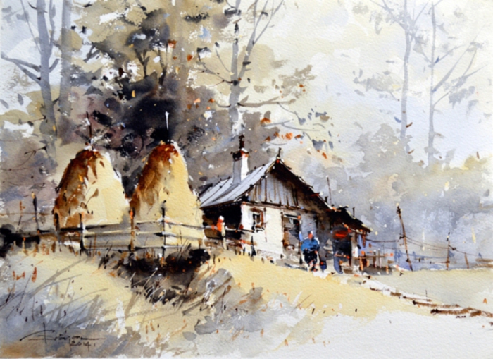 Лето в деревне. Автор: Corneliu Dragan-Targoviste. Лето в деревне. Автор: Corneliu Dragan-Targoviste.