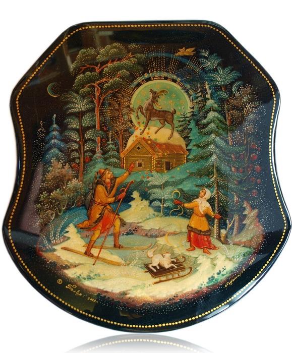 Палех. Лаковая миниатюрная роспись. Палех. Лаковая миниатюрная роспись.