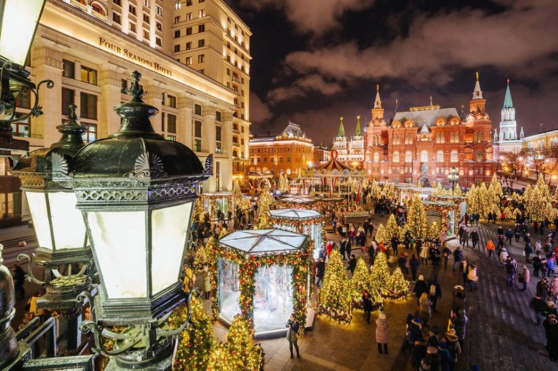 Москва, окутанная праздничным волшебством Москва, окутанная праздничным волшебством москва, новый год, праздник, рождество, россия, столица, фото
