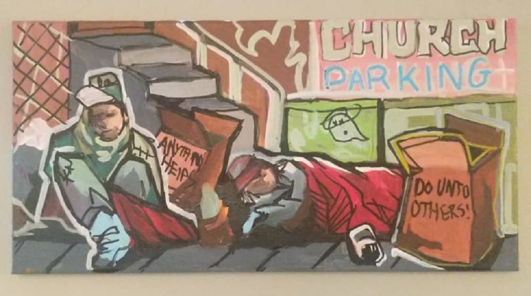 Для Лукаса Джоэла Макаули искусство стало спасением (2).JPG Картины, рассказывающие о личном опыте бездомного художника