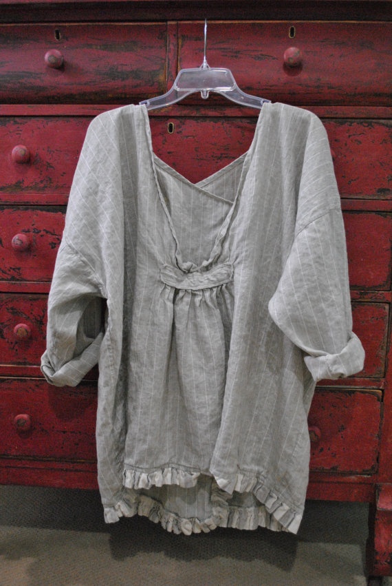 Linen Tunic low vneck