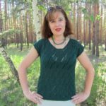 Вязание ажурного летнего топа диагональными дорожками Вязание ажурного летнего топа диагональными дорожками