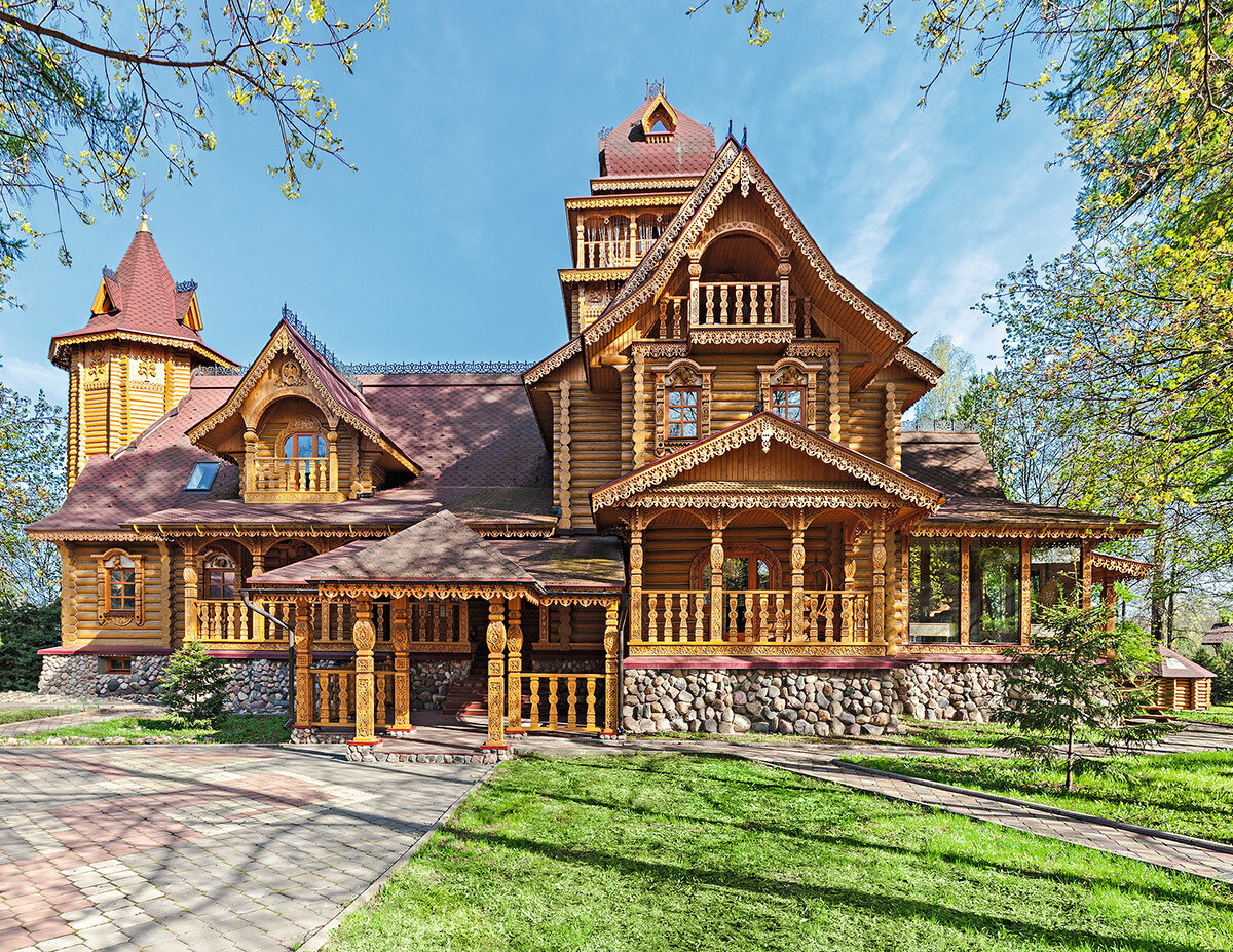 фото деревянных домов в русском стиле