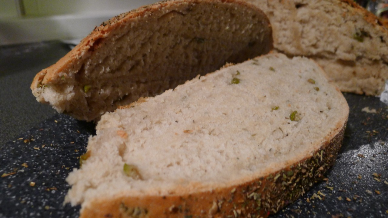 Рецепт домашнего хлеба с оливками