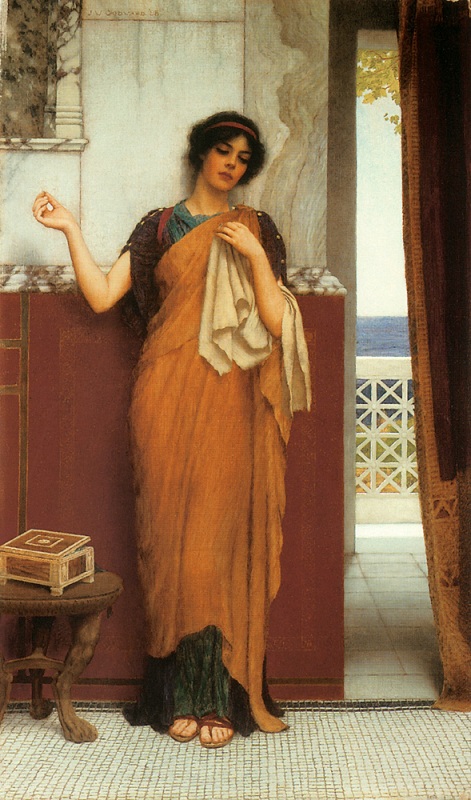   .   / John William Godward. Idle Thoughts