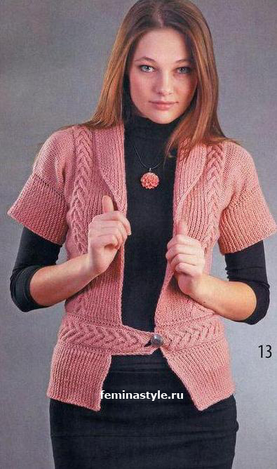 Вязание спицами жакета