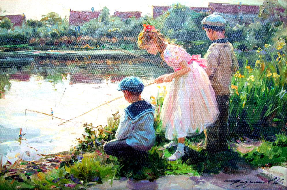 Детство в картинах Константина  Разумова