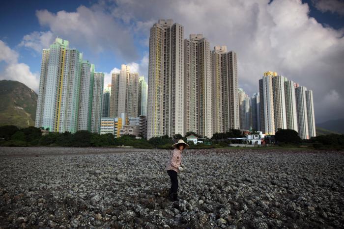 Городские пейзажи Гонконга Гонконге, можно, высоте, человек, жилого, внутри, Tower, «Колодец», соседство, такое, встретить, небоскребы, Удобно, жилые, Огород, Peregrine, 44этажная, Lippo, башен, 48этажная
