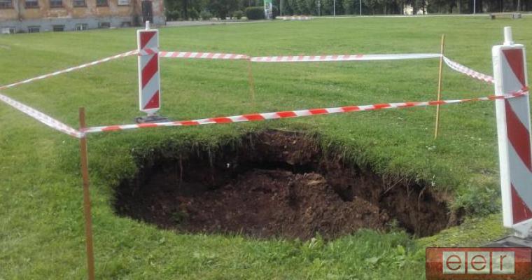 Провалы земли в шахтерском крае Эстонии образуются регулярно